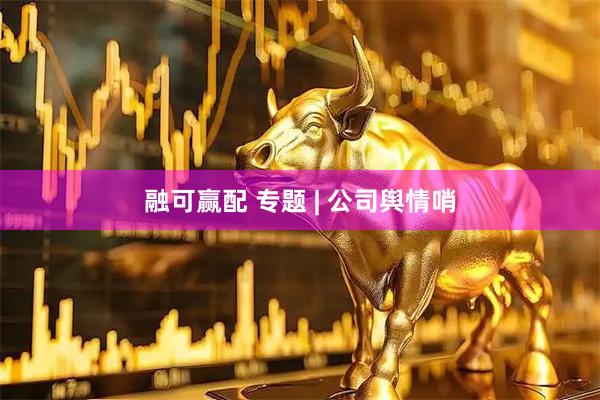 融可赢配 专题 | 公司舆情哨